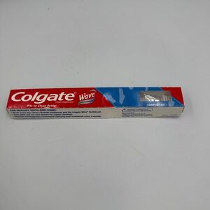 Colgate Wave Toothbrush Red White Blue Soft Compact NEW 2003 Vintage